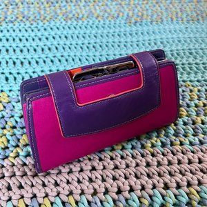 Mywalit - Double-Flap Wallet Pink/Orange/Purple/Red